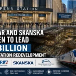 Penn station in New York shoding the title of the blog title.