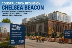 Construction starting on Chelsea Beacon, NYC