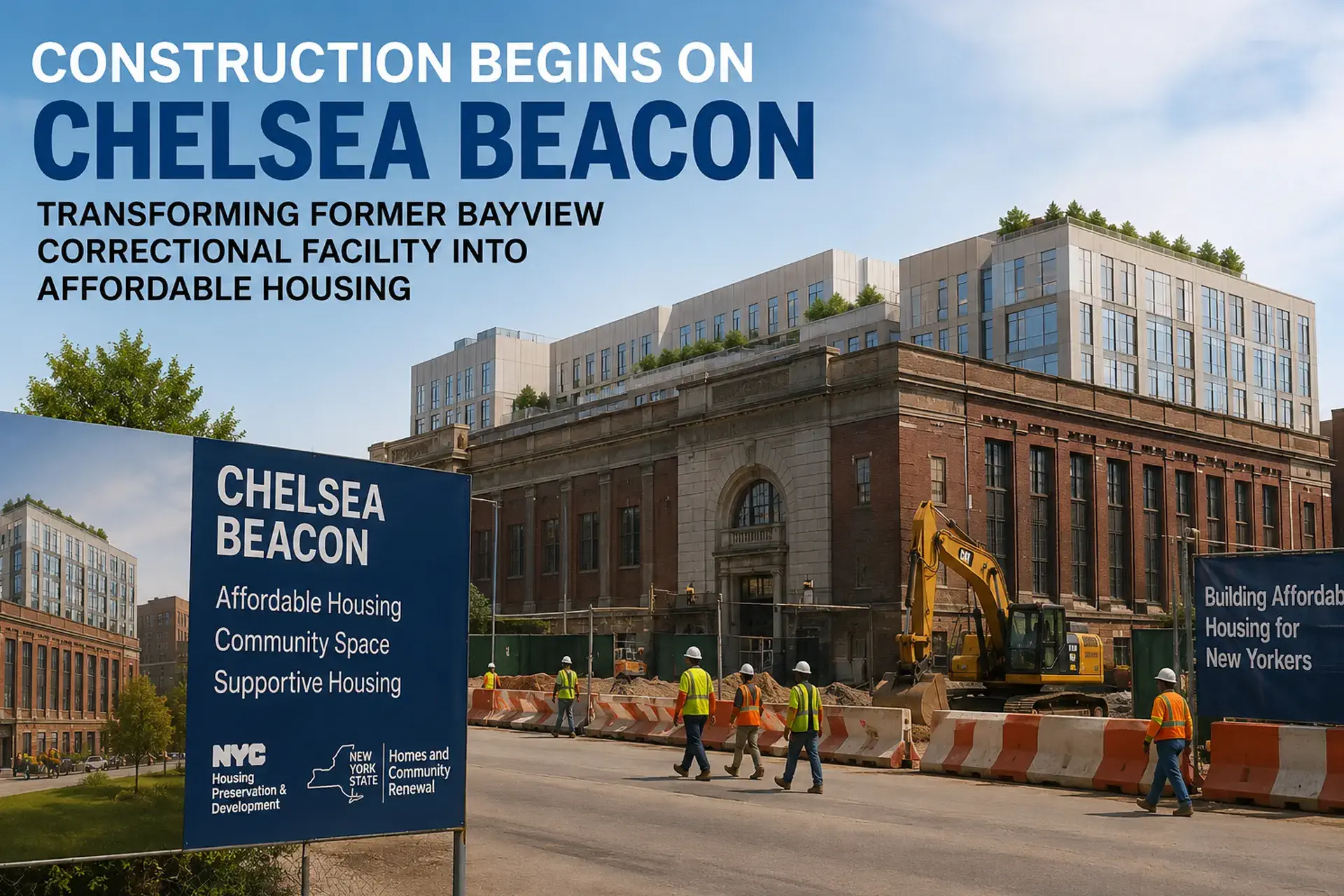 Construction starting on Chelsea Beacon, NYC