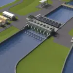 Rendering of the Virginia Flood protection project. The image has been provided by the FlatironDragados