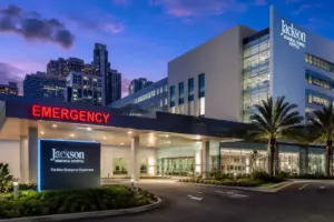 Jackson Memorial Hospital in its first phase of expansion.