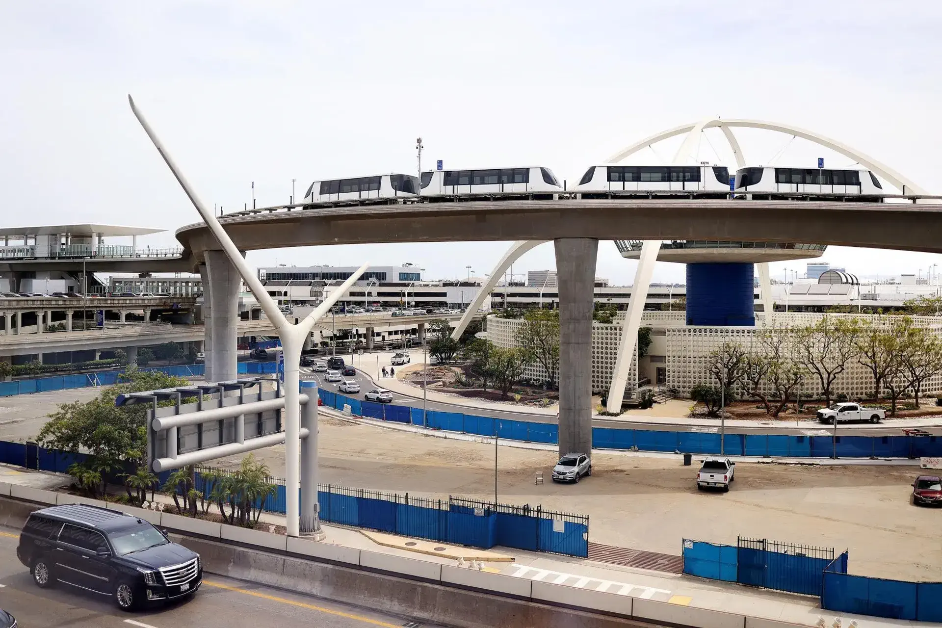 LAX people mover train