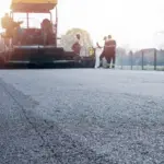 New Asphalt road being constructed