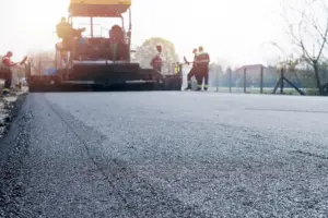 New Asphalt road being constructed