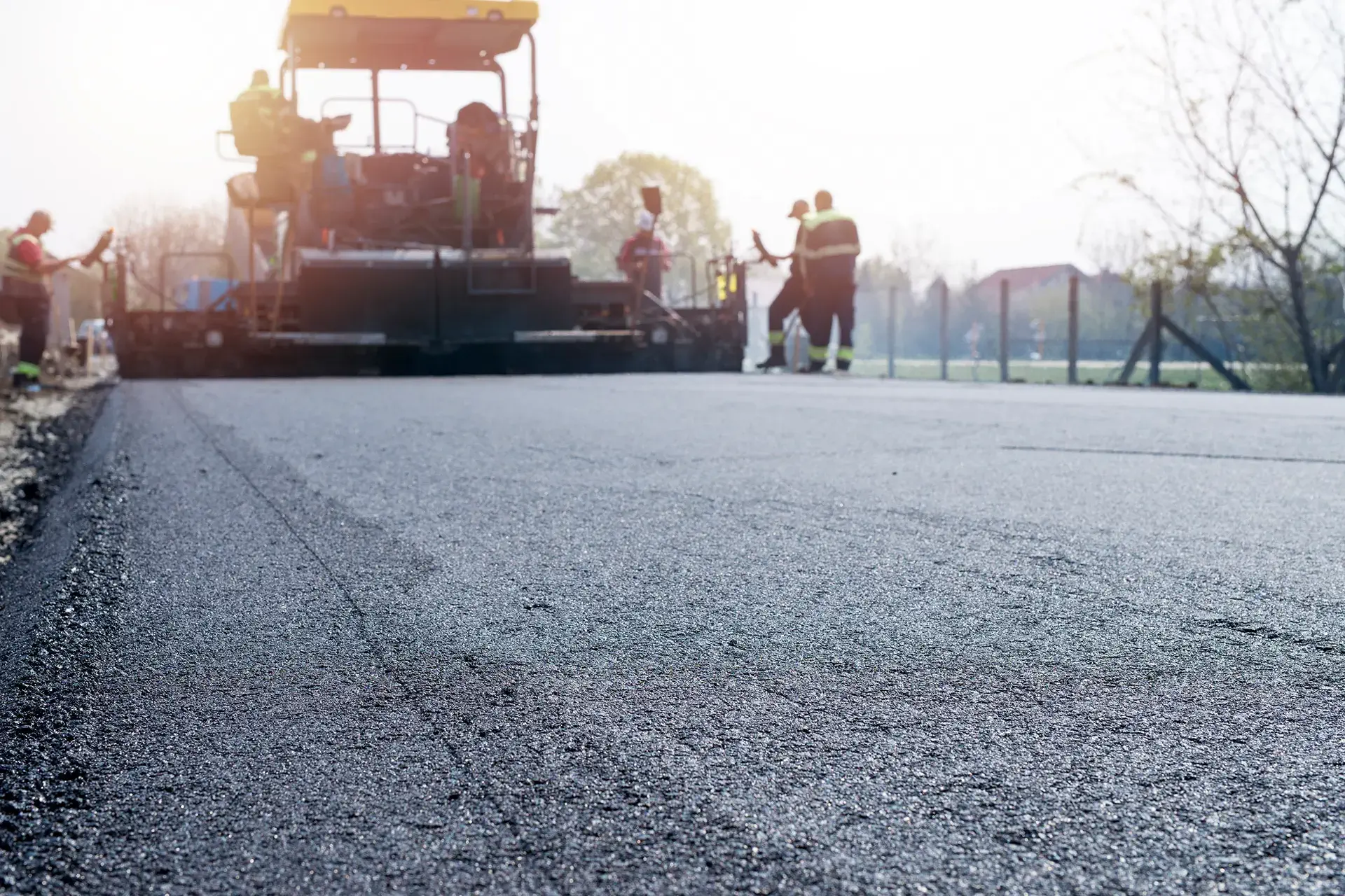 New Asphalt road being constructed