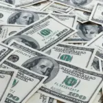 Dollar notes stacked