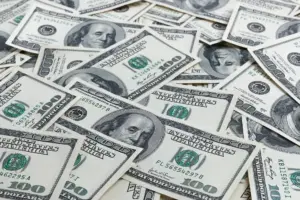 Dollar notes stacked