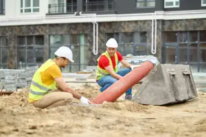 Sewer work being carried out in Long Island, NY