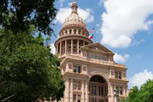 Texas State Capitol building in Austin, Texas.