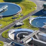 A wastewater treatment facility