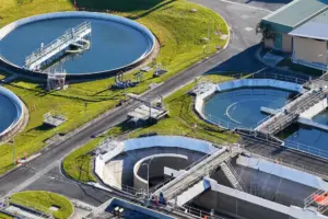 A wastewater treatment facility