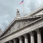 The New York Supreme Court: front elevation view.
