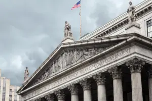 The New York Supreme Court: front elevation view.